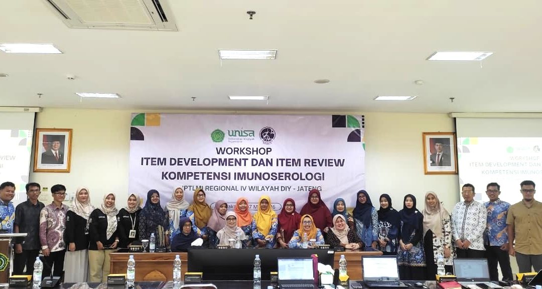 Prodi TLM UNISA Yogyakarta Bersama AIPTLMI Regional 4 DIY–Jateng Gelar Workshop Item Development dan Review Kompetensi Imunoserologi